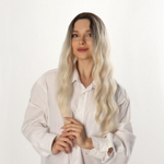 Парик искусственный цвет русый/блонд