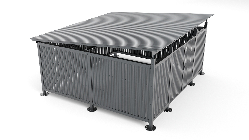 Контейнерная со штакетником SK00102