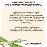 ЦИТРОНЕЛЛА - Наполнитель для ароматического диффузора