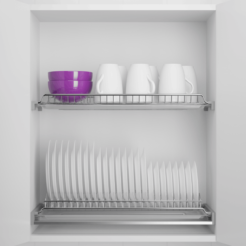 Сушка хром 700 Glory-line, AQ 16 мм (1 жесткий поддон)