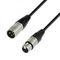 Adam Hall K4 DMF 0100 - кабель DMX AES/EBU, REAN XLR (F) - XLR (M), 0,22 мм2, 1 м, черный