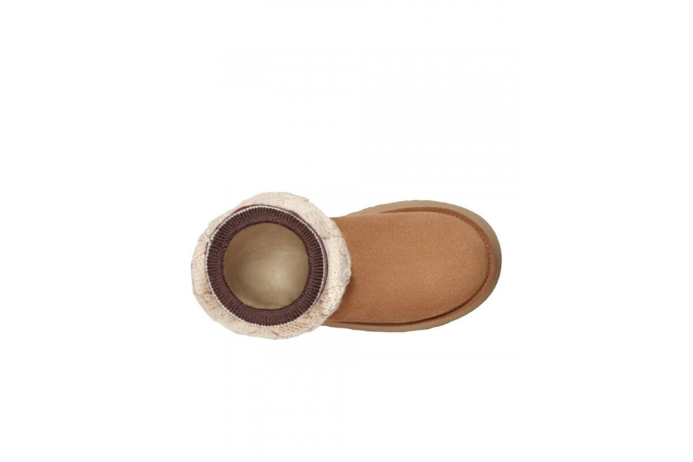 UGG Classic Sweater Letter Chestnut