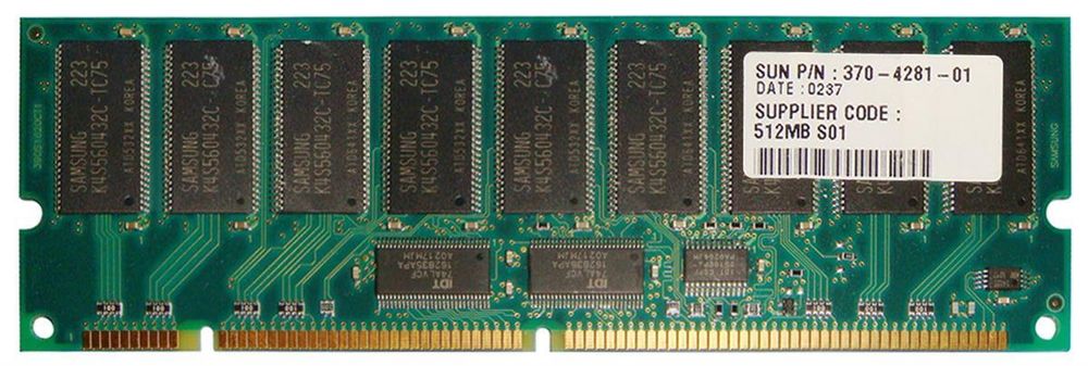 Оперативная память Sun Microsystems 512MB 133MHZ ECC SDRAM 370-4281-01