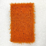 Трава искусственная "Деко" оранжевая, ширина 4м, рулон 25м, 100 кв.м
