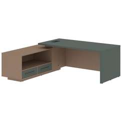 Стол руководителя с тумбой VCT 2119(L)  2100х1900х750 VELION