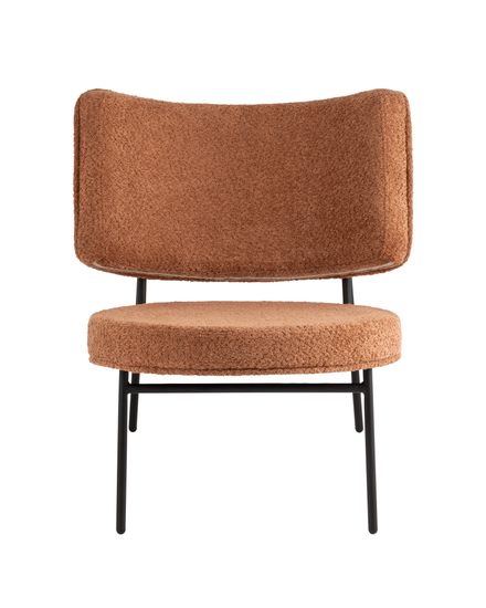 Кресло District Lounge букле терракотовый