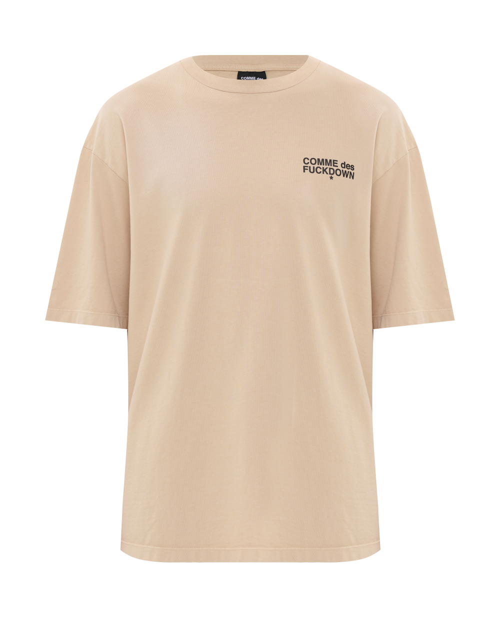 COMME DES FUCKDOWN ФУТБОЛКА БЕЖЕВАЯ