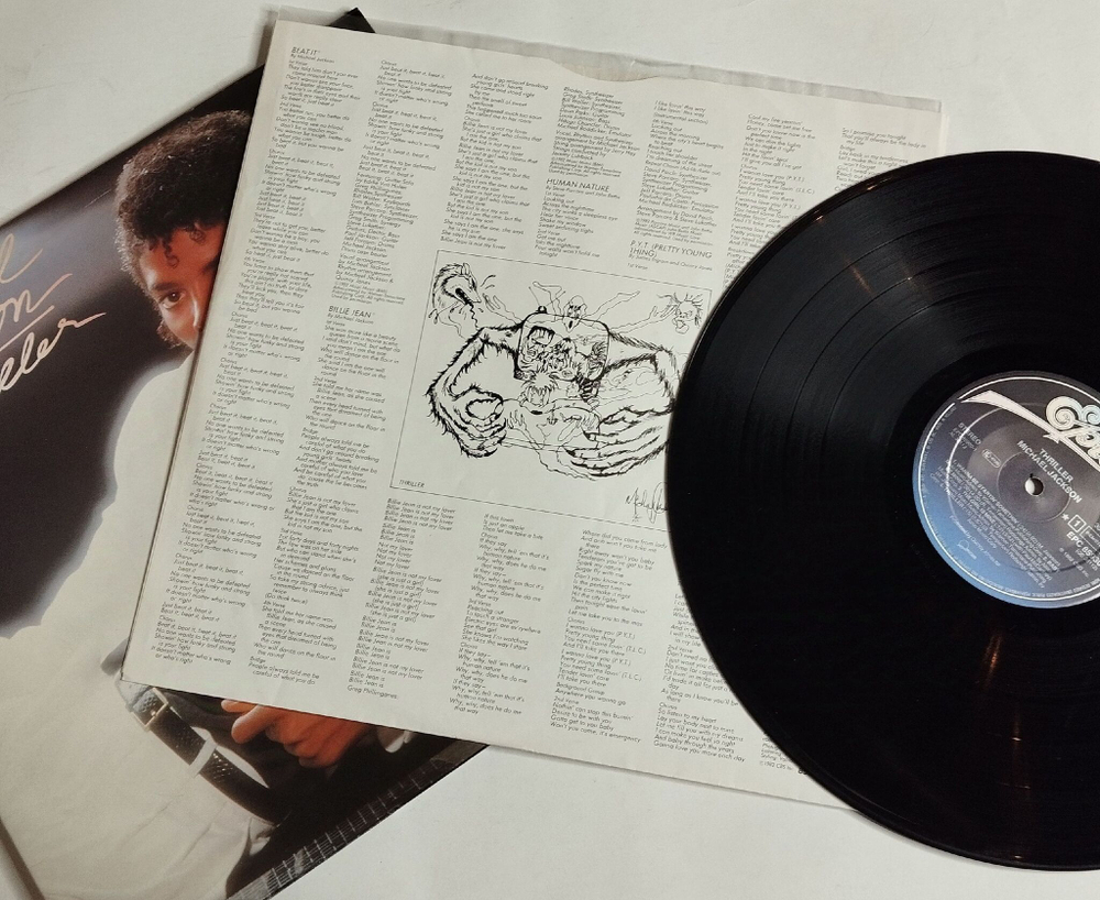 Винтажная виниловая пластинка LP Michael Jackson Thriller (Holland 1982)