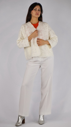 Шерстяной жакет «Белоснежный»