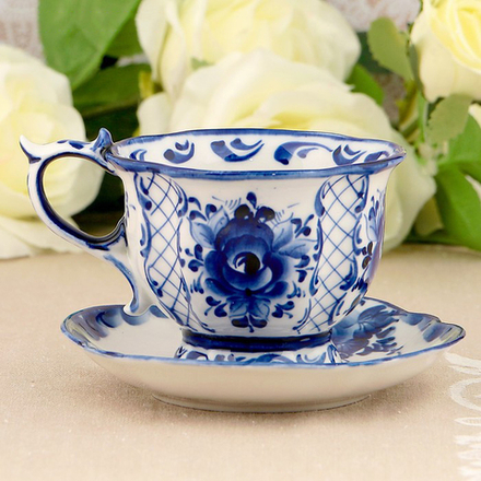 3583309 Чайная пара "Мечта", гжель