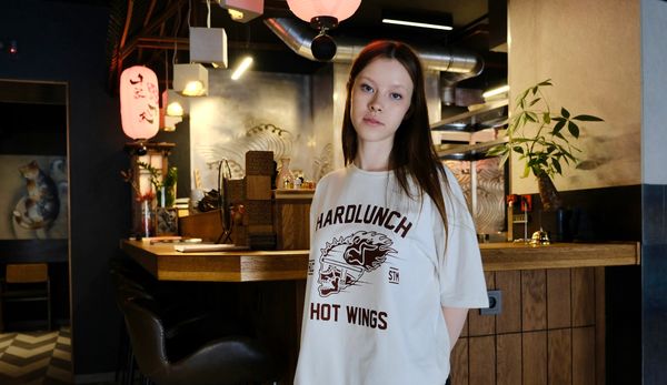 Футболка оверсайз Hot wings белая - фото 7