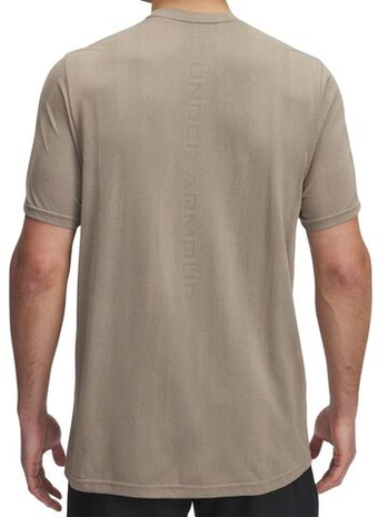 Мужская теннисная футболка Under Armour Vanish Seamless Novelty Short Sleeve - city khaki/black