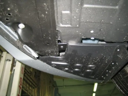 Защита картера двигателя, КПП (2 мм, сталь) для Hyundai Sonata 2010-2014 (V = 2.0; 2.4), Hyundai Grandeur 2011-2016 (V = 3.0 AT) Sheriff.10.1923