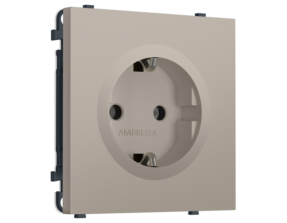 MS366010 Комплект механизма электрической розетки SIGMA Серо-бежевый матовый 50Hz 2P+E с/з 16A-250V QUANT PRO (SP3660, PR141)