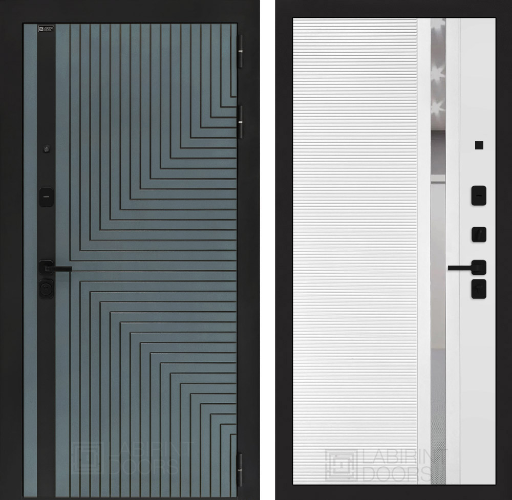 Кредор 31 белый софт , зеркальная вставка с тонировкой
