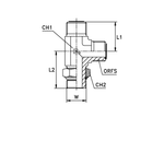 Штуцер FMLA D22-25 ORFS 1.7/16 - UNF 15/16