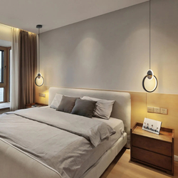 Светильник подвесной светодиодный Lanbos, 6 Вт LED, 3 кв м, черный