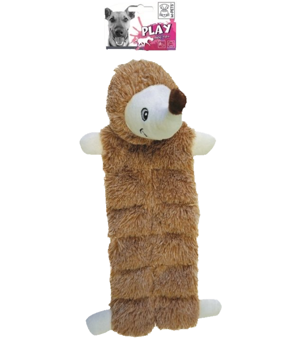 Игрушка мягкая для собак Ежик длинный, цвет рыжий, 43 см, MPets 10600099