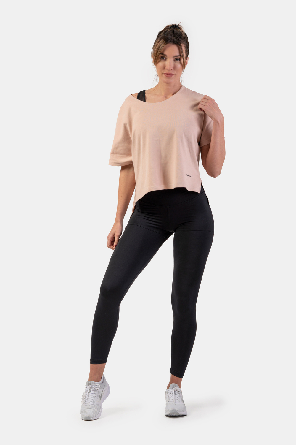 Футболка ORGANIC COTTON LOOSE FIT “THE MINIMALIST” CROP TOP 417 Лосось