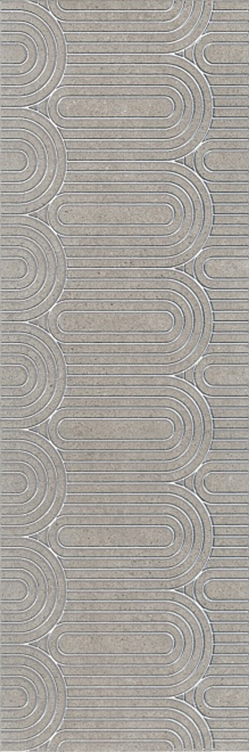 Kerama Marazzi Декор Безана серый обрезной 25x75x9