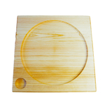 Квадратная тарелка Art of Siberia для суши из древесины кедра. RD1