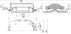 TP-88/S Кровельный аэратор для металлочерепицы СЕРЫЙ