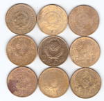 Набор 5 копеек 1930,31,32,46,49,54,55,56,57 (9 шт)
