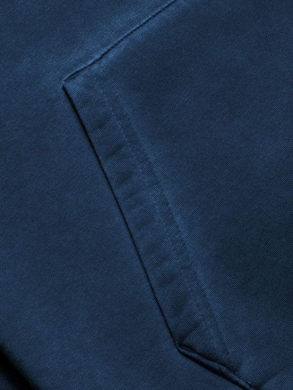 Худи garment dye синий - фото 3