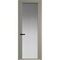 Алюминиевая дверь 2AGP никель матовый стекло матовое