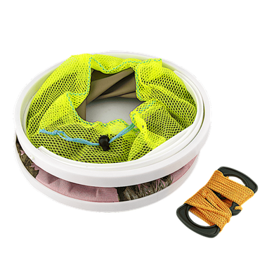 Ведро складное Большое без крышки с сеткой 23х24см цвет в Ассортименте