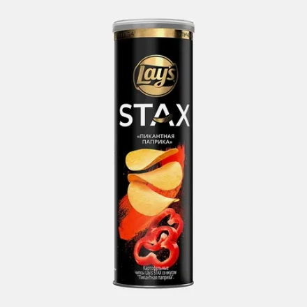 Чипсы со вкусом Пикантная паприка Lays Stax 140г