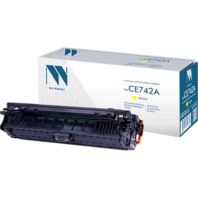 Тонер-картридж NVP NV-CE742A Yellow для HP Color LaserJet CP5225/5225n/5225dn (7300k)