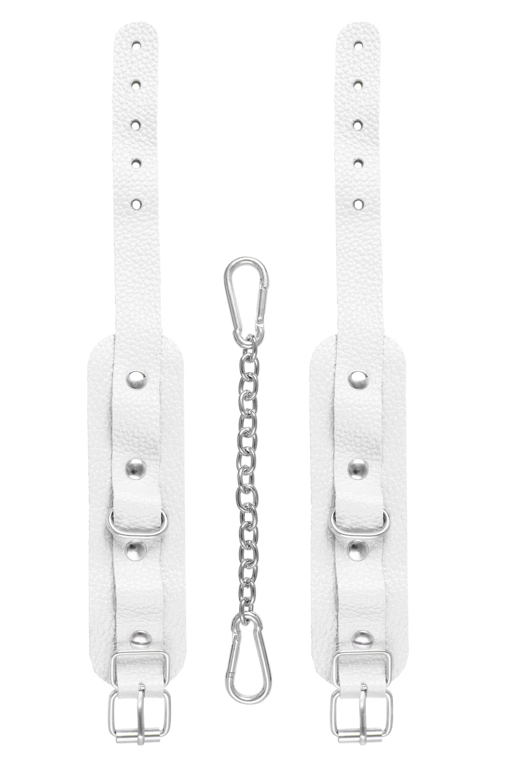 Белые мини-оковы со скруглёнными углами (Цвет: белый)