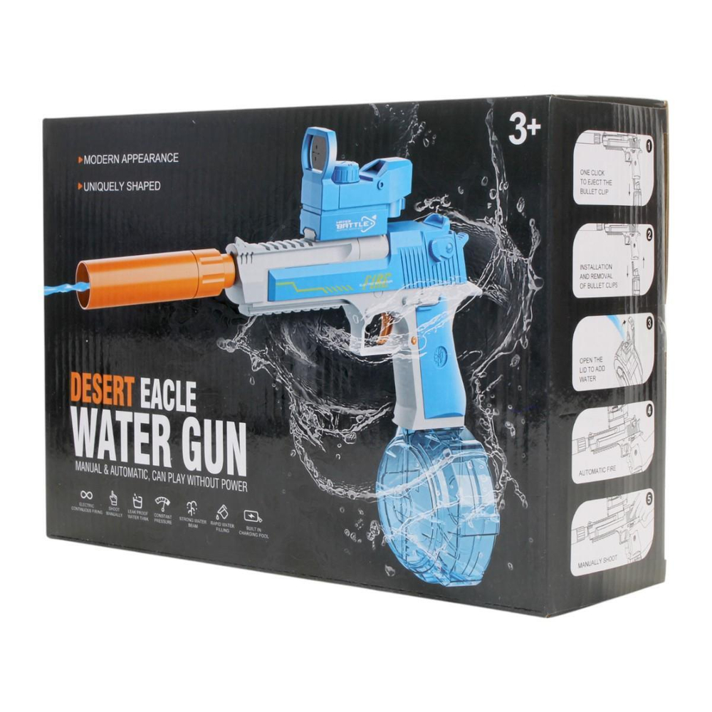 Водный пистолет 41см. аккум. от USB, коробка 518-15