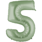 Фольгированные цифры, сатин, в оливковом цвете, 102 см