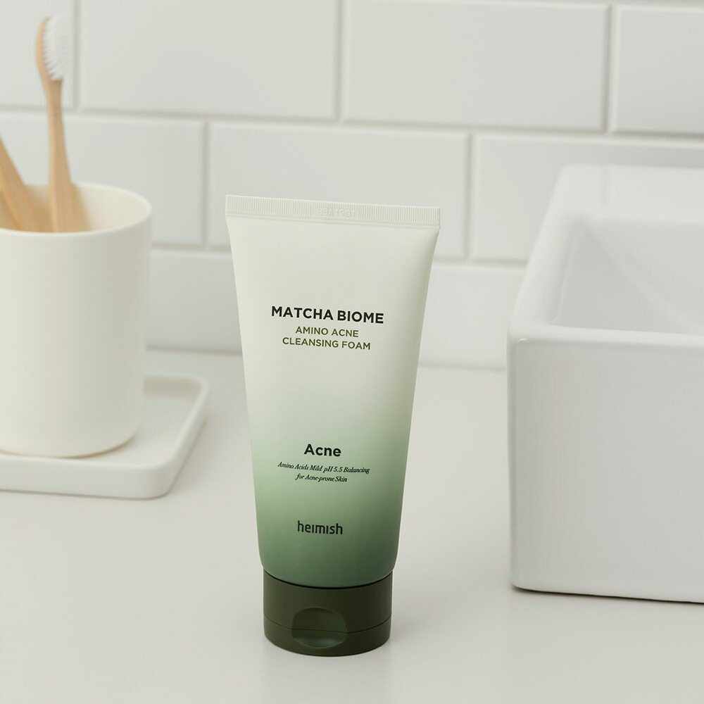 Пенка Heimish Matcha Biome Amino Acne Cleansing Foam 150 г.