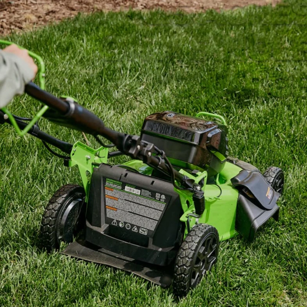 Газонокосилка аккумуляторная Greenworks GC82HPLM51 82В (1 x 5 Ач, ЗУ) нож 51 см, 2518907UB