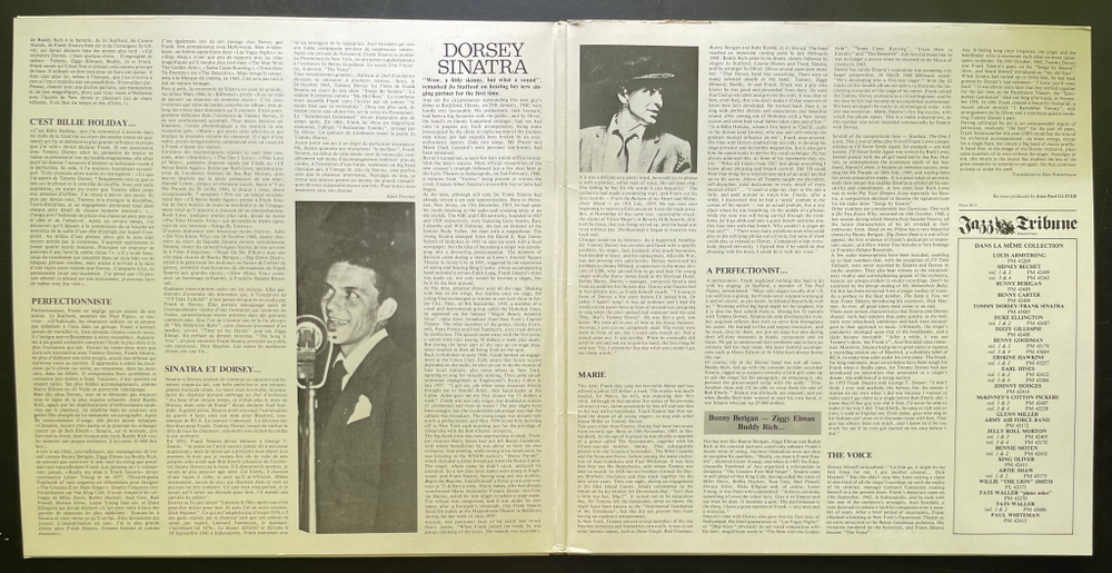 Tommy Dorsey And His Orchestra With Frank Sinatra 2LP (Франция 1982г.)