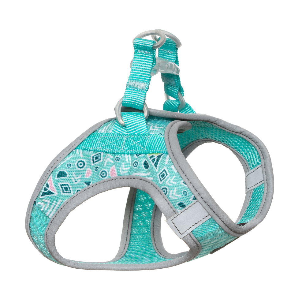 Шлейка-жилетка мягкая со светоотражающими элементами "Марокко" L, мятная, обхват груди 470-500мм, Triol