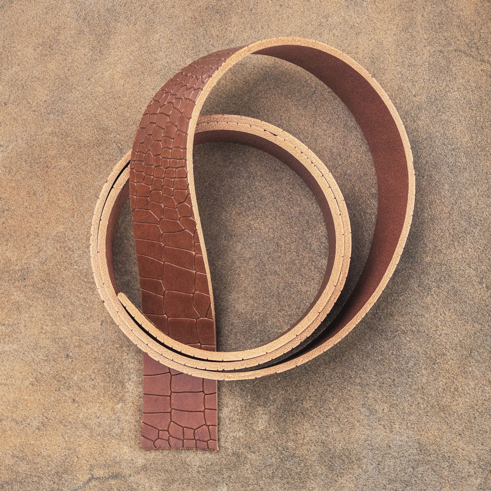 Ременная заготовка Crocco Cognac (3,5+ мм), цв. Коричневый