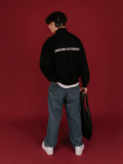 Cвитшот UNIFORM Half-zip Heavy STUDIOS, Черный