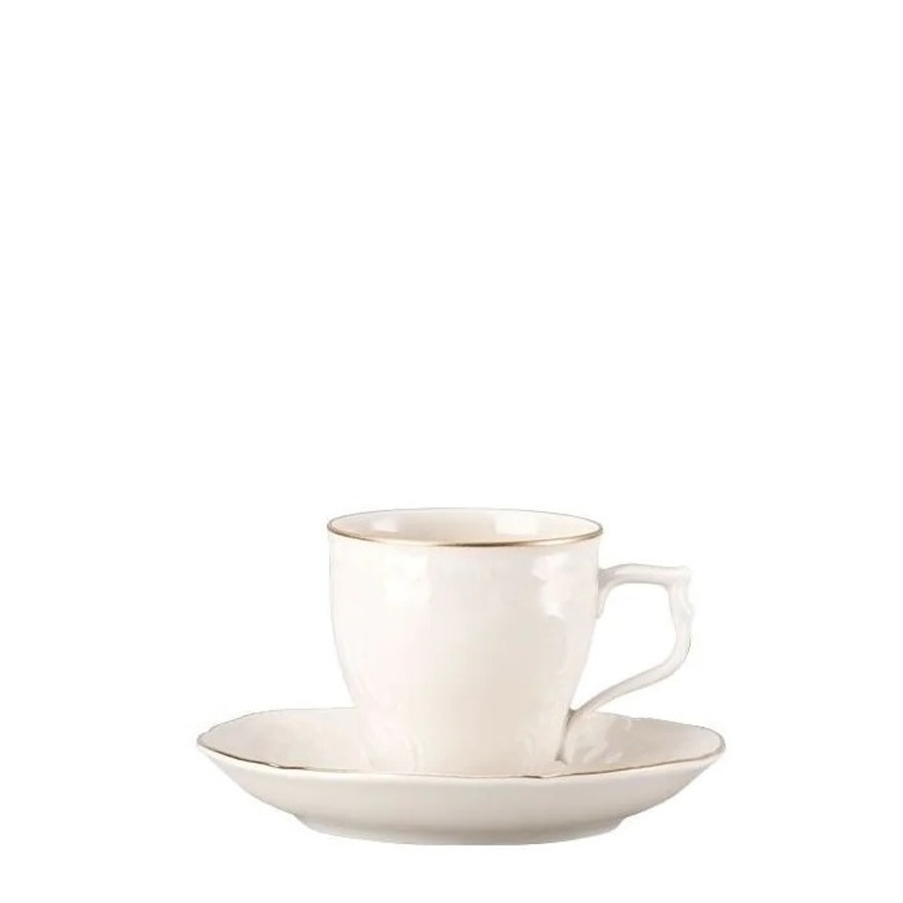 Rosenthal - Сан-Суси Золотая чашка с блюдцем 200мл для кофе / артикул   20480 608648 14741 + 20480 608648 14742  / GTIN