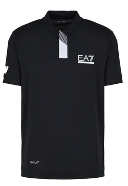 Теннисное поло EA7 Man Jersey Jumper - Black