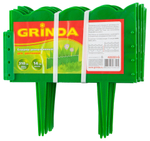 GRINDA 14 х 310 см, зеленый, декоративный бордюр для цветников (422223-G)