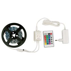 ULS-Q221 5050-60LED-m-IP20-3M-RGB RRP36C24 Комплект светодиодной ленты 3м. IP20. RGB. Адаптер 36Вт. Контроллер с пультом. TM Volpe.