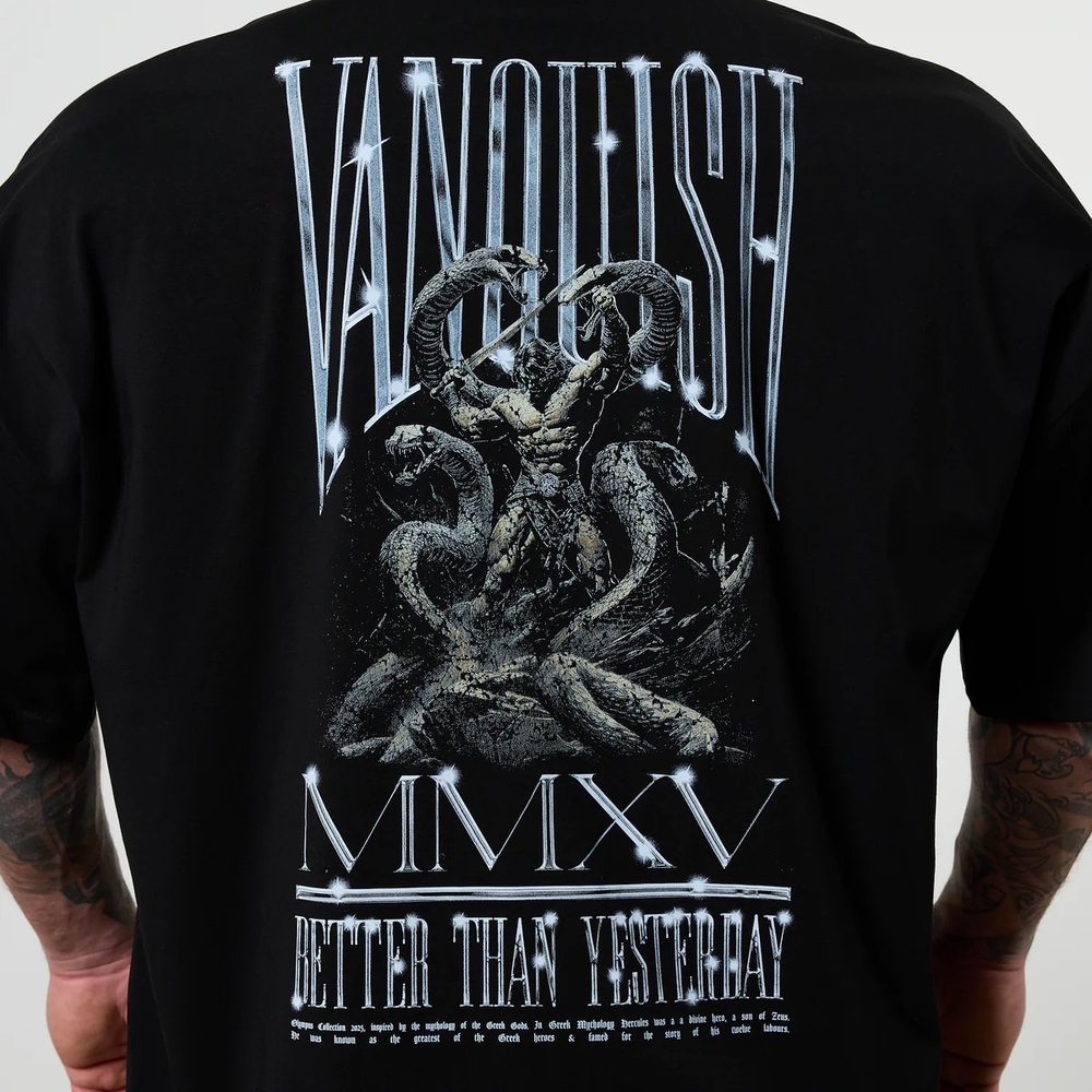 Футболка VANQUISH Olympus Black Hercules Oversized T-Shirt