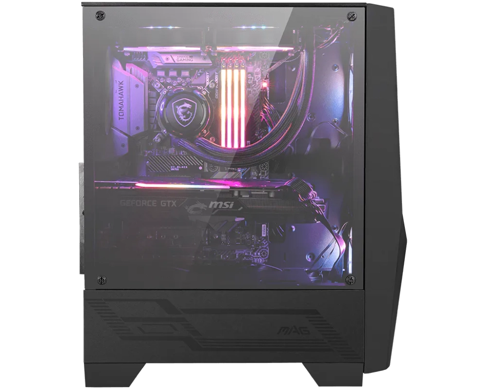 Компьютерный корпус MSI MAG FORGE 100R ATX/mATX/Mini-ITX 2x3.5", 3x2.5", 2xUSB 3.2 Gen1, Audio, Mic