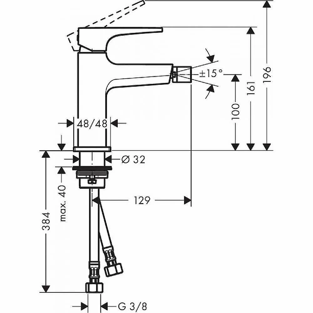 Смеситель Hansgrohe Metropol 32520340
