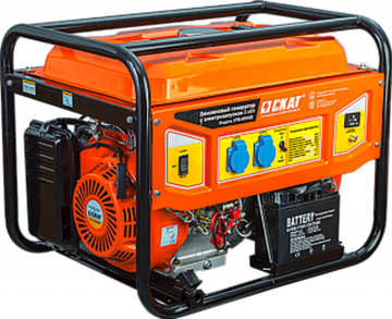 Бензиновый генератор СКАТ УГБ-5000Е