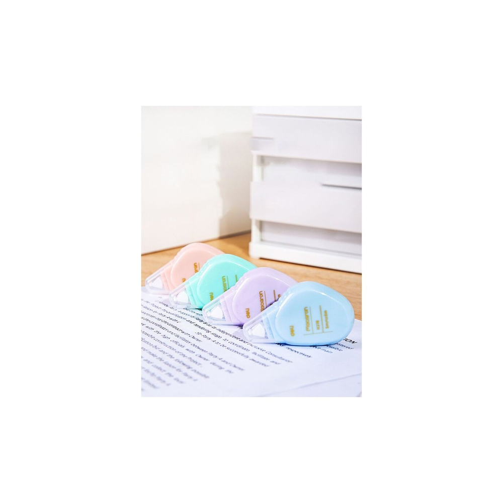 Корректор-лента Deli 5ммх5м Macaron цвет асс. EH62160
